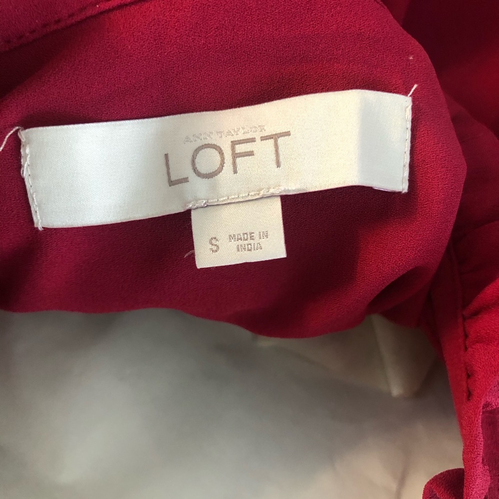 LOFT Ruffle Henley Blouse - Picture 7 of 7
